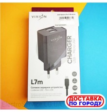 СЗУ VIXION L7M 2.1A+microUSB кабель 