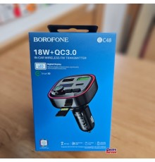 FM трансмиттер Borofone bc48 Блютуз 5,0 BT чип: JL AC6952