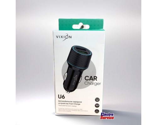  АЗУ VIXION U6 Fast Charger 36W black  