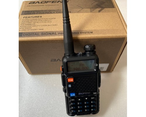  Портативная рация BAOFENG UV-5R 5W ( два диапазона)  