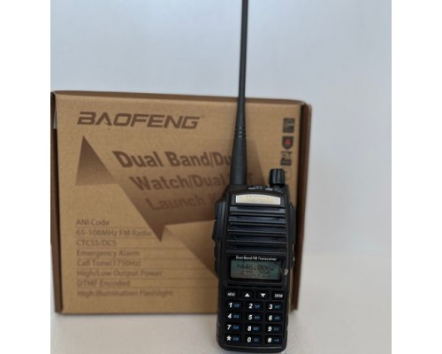  Портативная рация BAOFENG UV-82 8W ( два диапазона)  