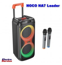 Портативная колонка HOCO HA7 Leader wireless BT с микрофонами