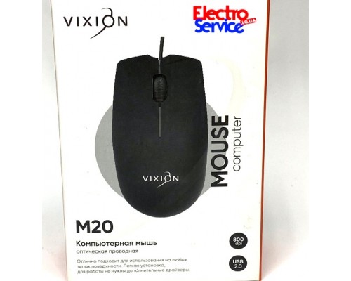  Мышка проводная VIXION M20 USB   