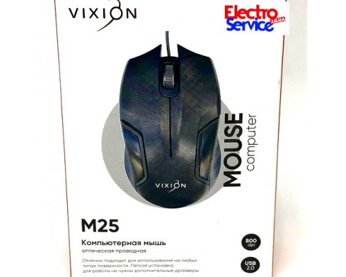  Мышка проводная VIXION M25 USB   