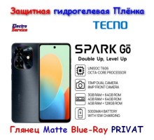 Гидрогелевая Защитная  Плёнка  для Tecno Spark GO 2024  глянец