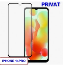 Защитное закалённое стекло "Антишпион" для IPHONE 14 PRO (PRIVAT) Vixion