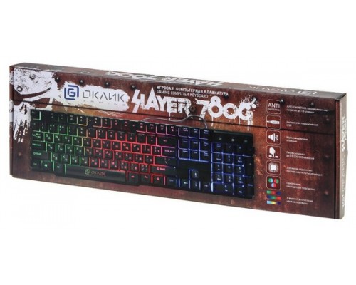  Клавиатура игровая Oklick 780G SLAYER  RGB подсветка  