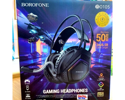  Наушники игровые Game BOROFONE BO105 с подсветкой  