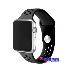 Ремешок для смарт часов  Apple Watch Sport 42/44mm Отверстия чёрный