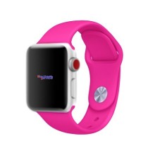 Ремешок для смарт часов  Apple Watch Sport 42/44mm ярко-розовый (NL1)