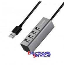 USB разветвитель  (USB HUB)  HOCO HB-1 grey