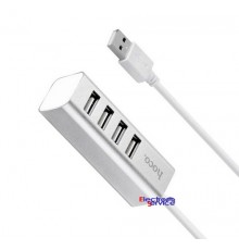 USB концентратор  (USB HUB)  HOCO HB-1 silver