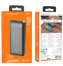 Портативный аккумулятор BJ19A Incredible PD20W+QC3.0 20000mAh (чёрный)