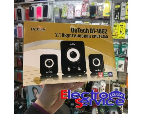  Колонки с сабвуфером  2.1 DeTech DT-1062 акустическая система   