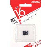 Карта памяти MicroSD 16 Gb Класс 10 Smart Buy UHS-1