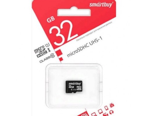  Карта памяти MicroSD 32 Gb Класс 10 Smart Buy UHS-1  