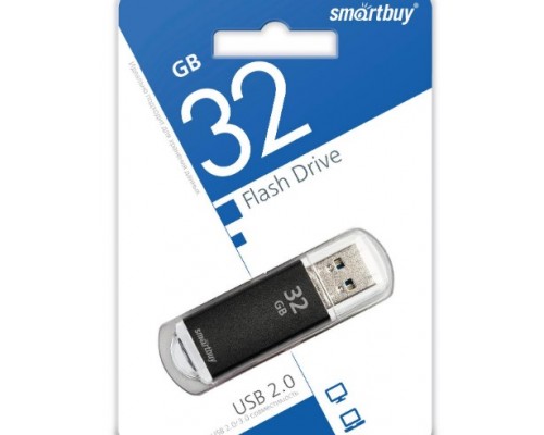  USB флэш карта 32 Gb USB 2.0 Smart Buy V-Cut черный  