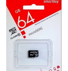 Карта памяти MicroSD 64 Gb Класс 10 Smart Buy 